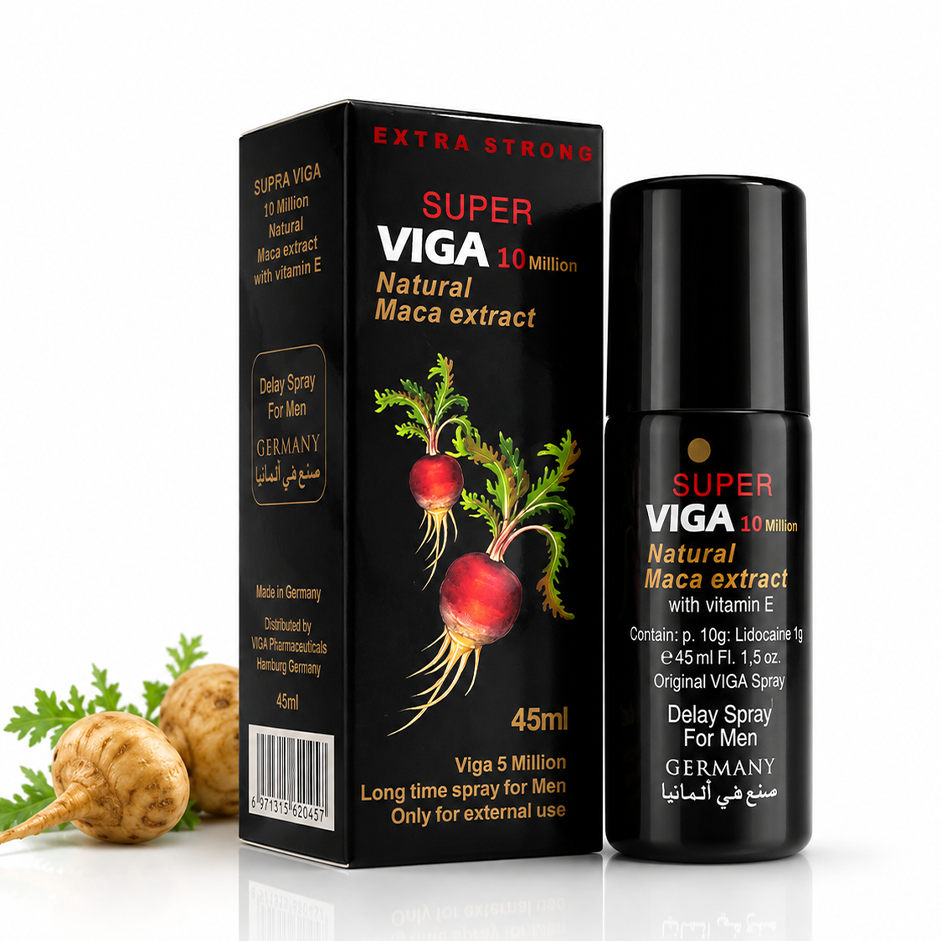 Original Super Viga 10 Million Delay Spray for Men (Made in Germany)