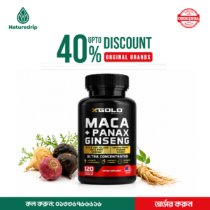 XGOLD Health – Maca + Panax Ginseng (120 Veggie Capsules) – Nature Drip